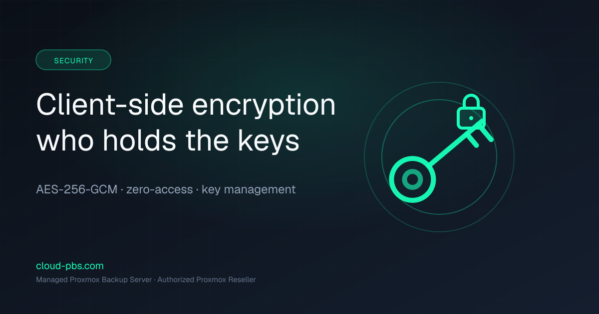 Client-side encryption on Proxmox Backup Server: who really holds your keys