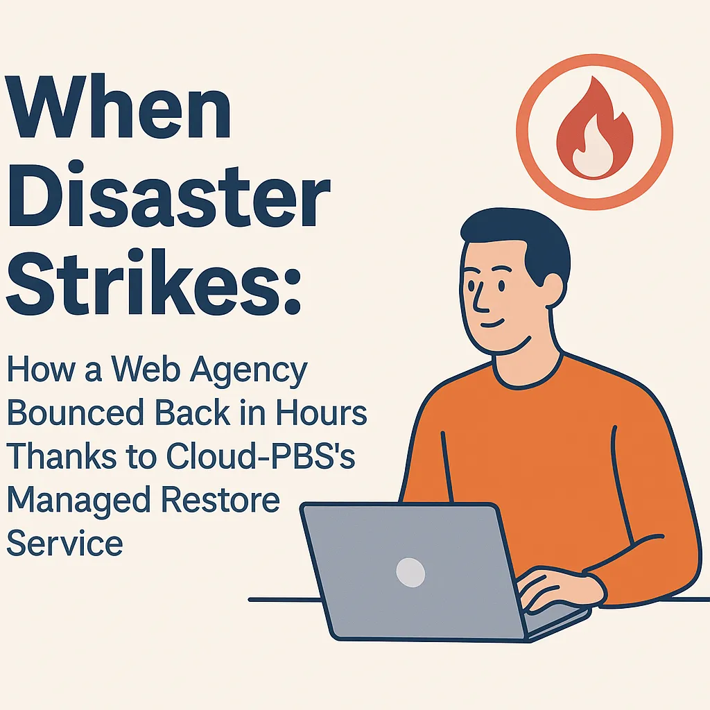 Panne Proxmox : comment une agence web a repris rapidement grâce au Managed Restore Service de Cloud-PBS