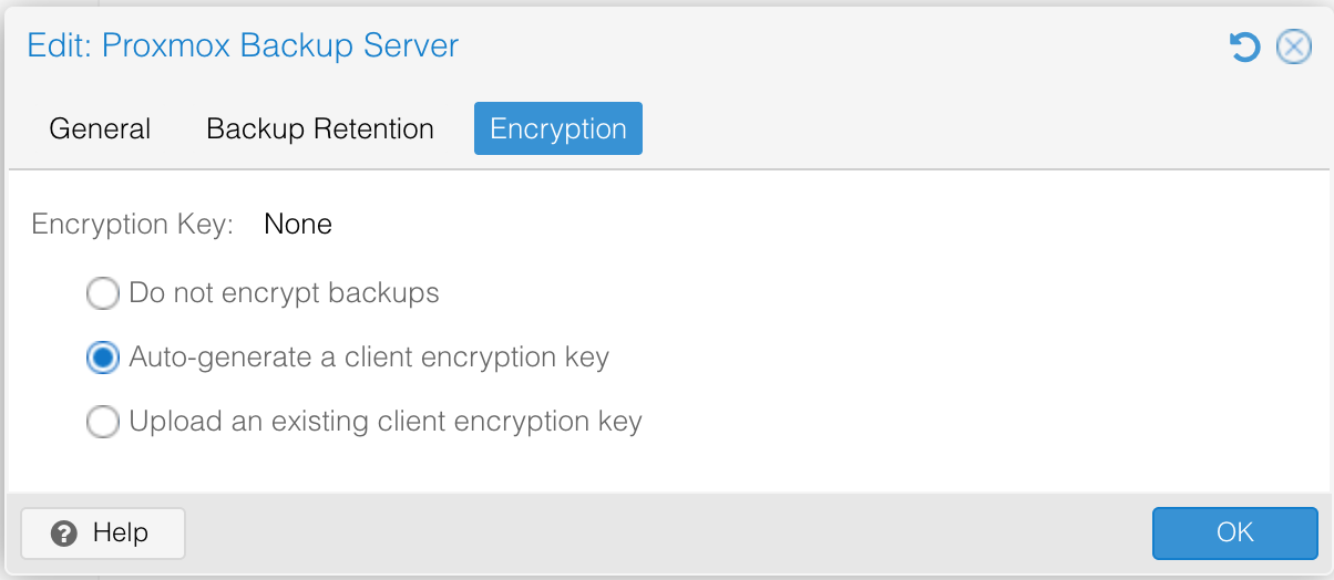Cloud-pbs encryption setup