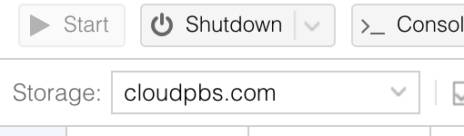 Cloud-pbs.com storage selection